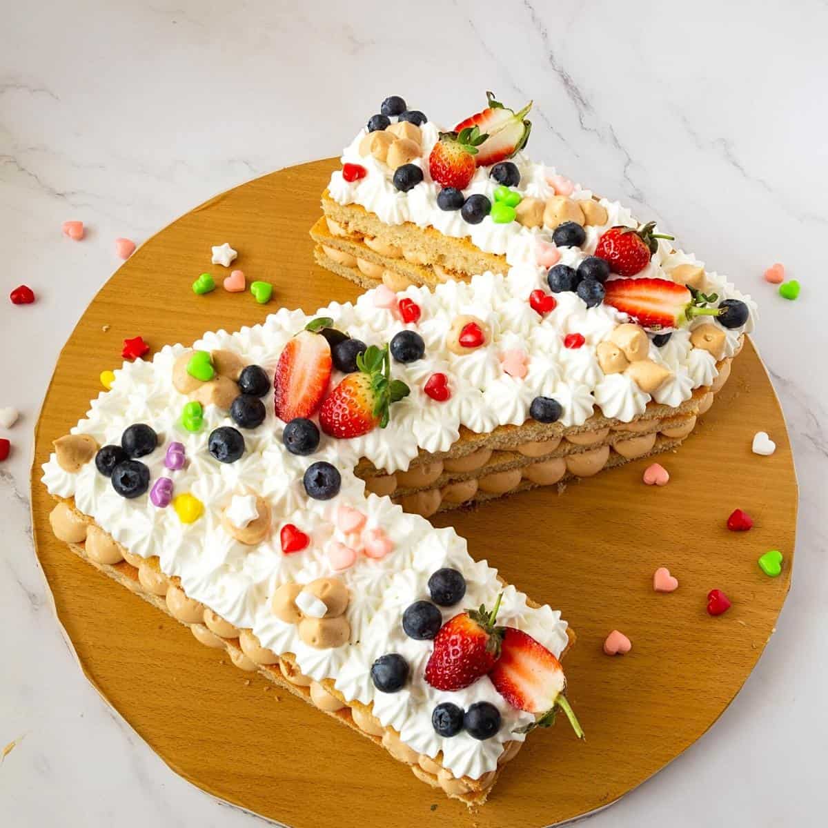 Alphabet Buttercream Cake