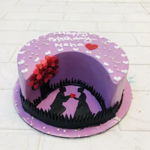 Love Story Picture Cake