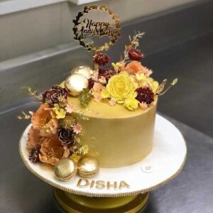 Golden Bloom Cake