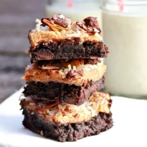 Nutty Caramel Brownie
