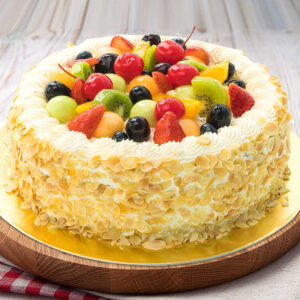 Soft Eggless Mixed Fruit Cake