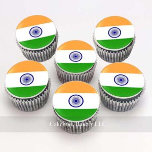 Republic Day Flag Cupcakes